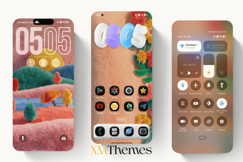 Fluffy Dark HyperOS Theme for Xiaomi Devices