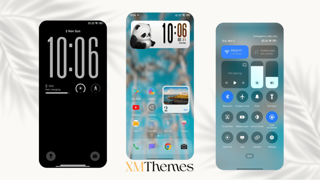 XMThemes 11 3 Hyper Glass HyperOS Theme