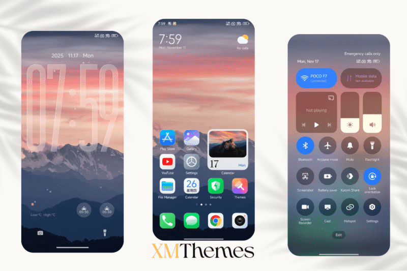 Frozen Wilds HyperOS Theme for Xiaomi Devices