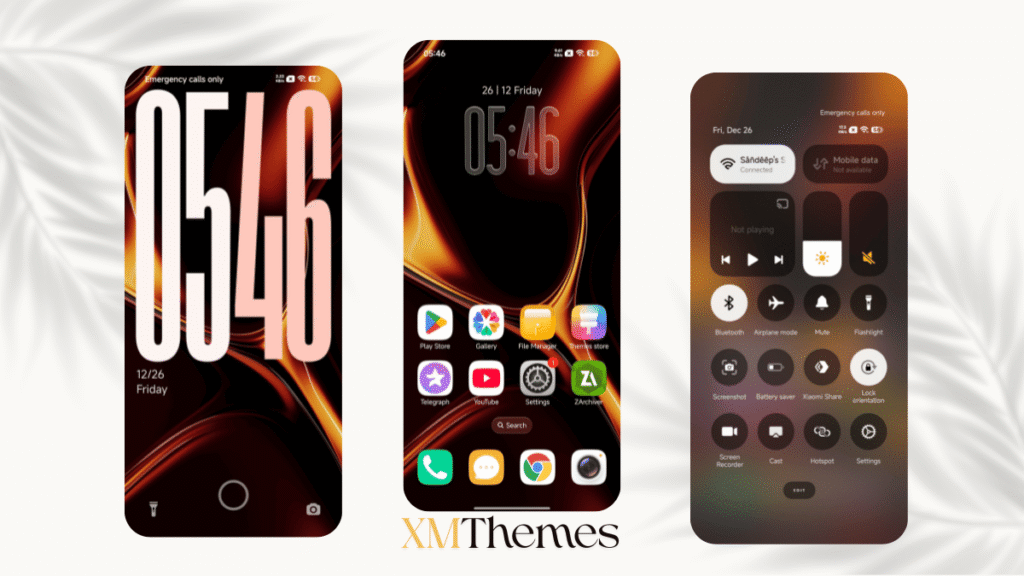 XMThemes 17 1 Abstract_fluid V15 HyperOS Theme