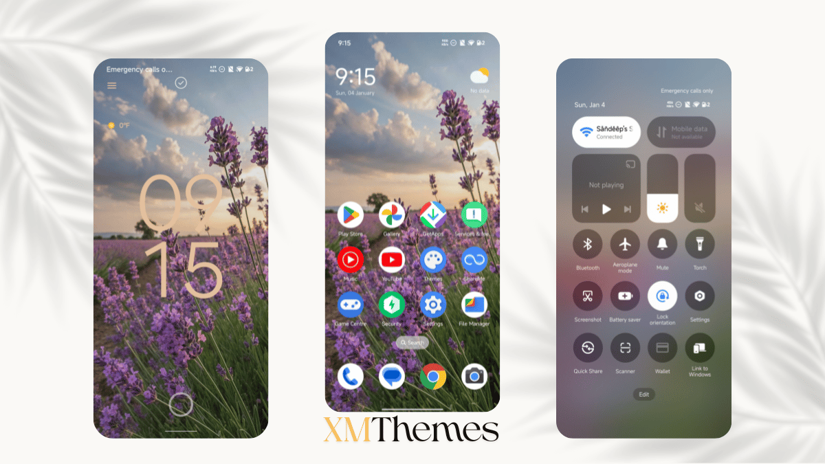 Lavender HyperOS Theme
