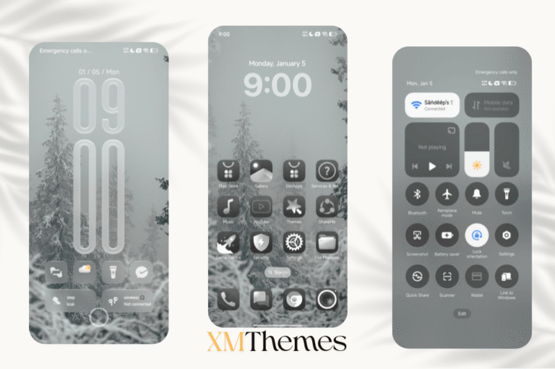 FrostedRealm HyperOS Theme for Xiaomi Devices