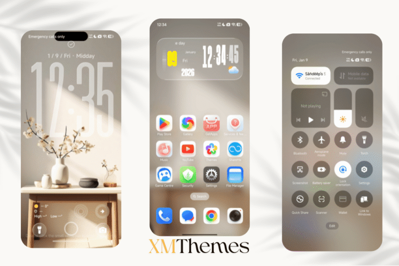 OX MU1 HyperOS Theme for Xiaomi Devices