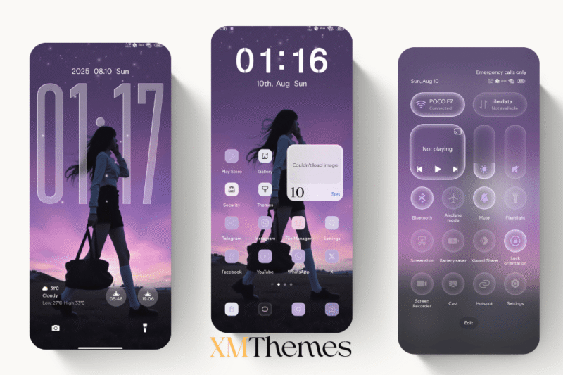 Purple Freedom HyperOS Theme for Xiaomi Devices