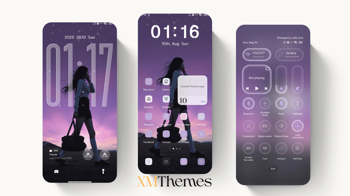Purple Freedom HyperOS Theme