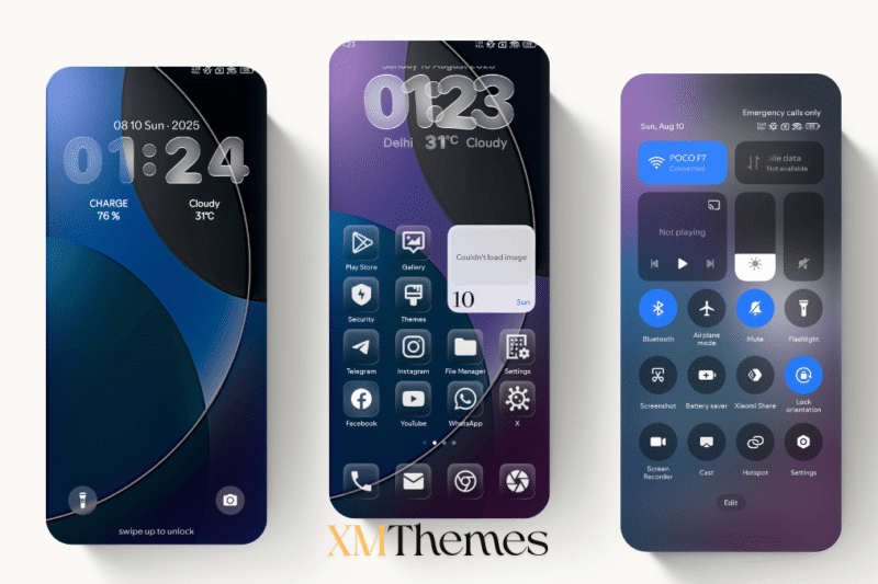 Glass BiZ HyperOS Theme for Xiaomi Devices