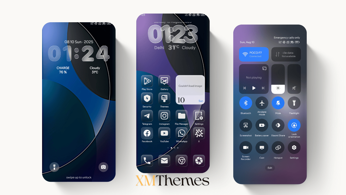 Glass BiZ HyperOS Theme