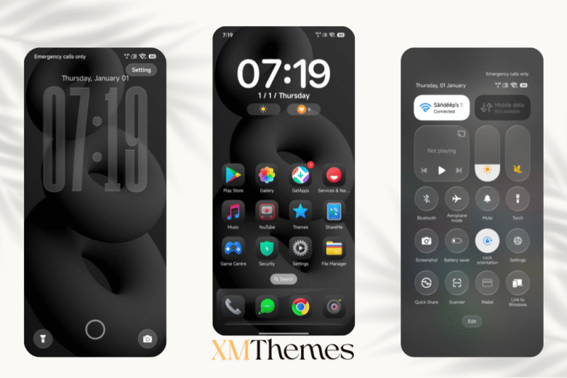 Black OX HyperOS Theme for Xiaomi Devices