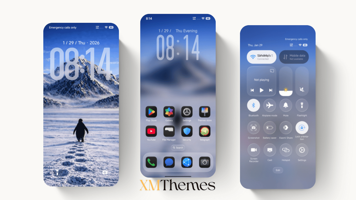 Lone Penguin HyperOS Theme