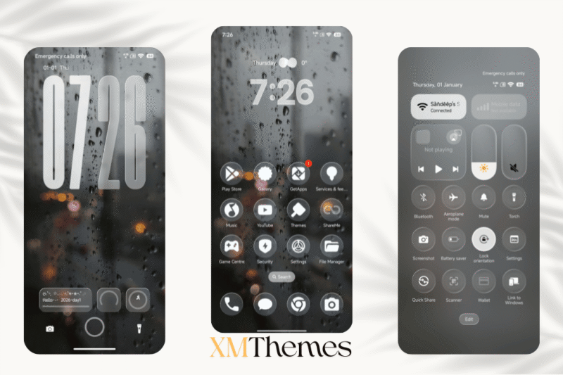 GlassyM HyperOS Theme for Xiaomi Devices