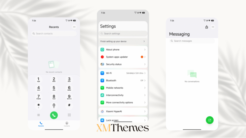XMThemes 32 GlassyM HyperOS Theme