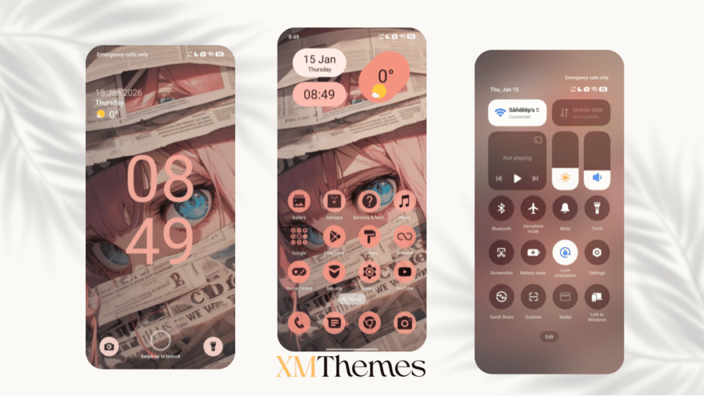 XMThemes 34 3 pacer merah HyperOS Theme
