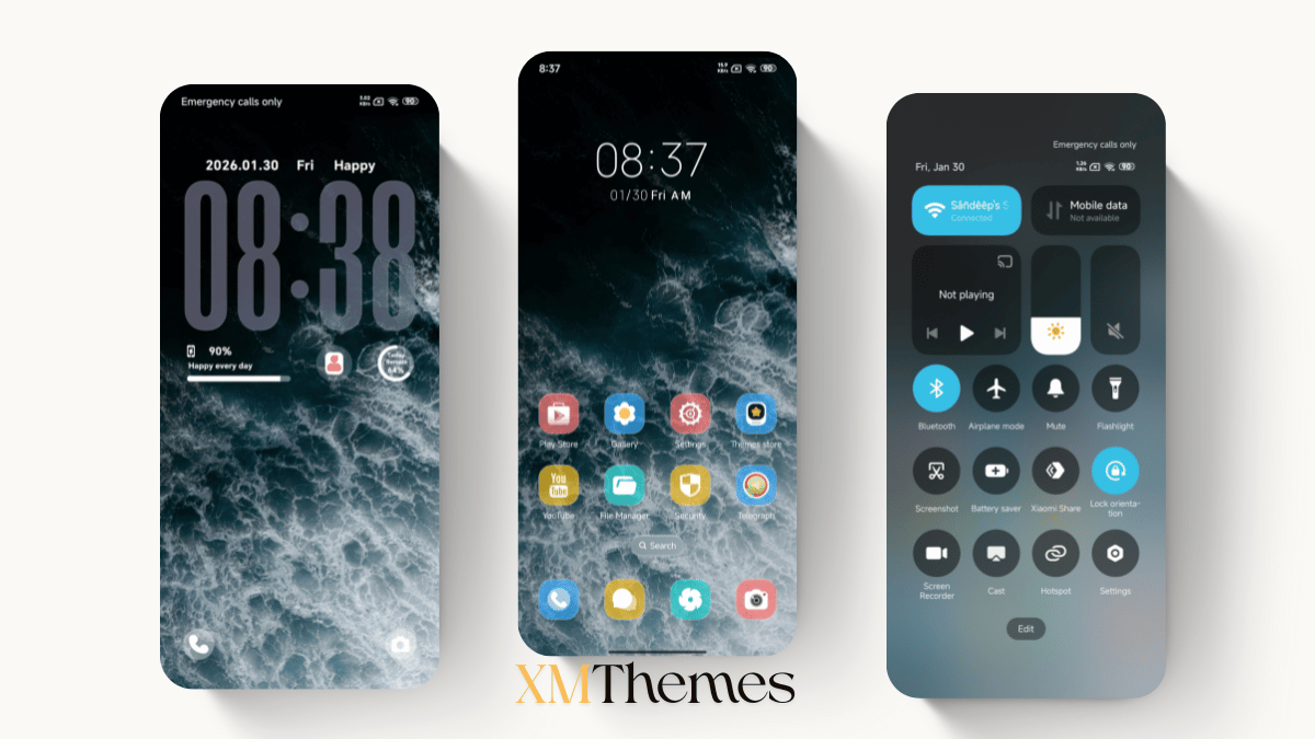 Sea Storm Surge HyperOS Theme