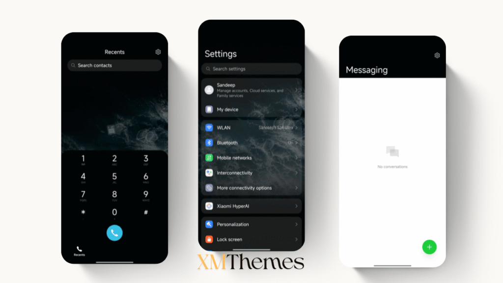 XMThemes 35 4 Sea Storm Surge HyperOS Theme