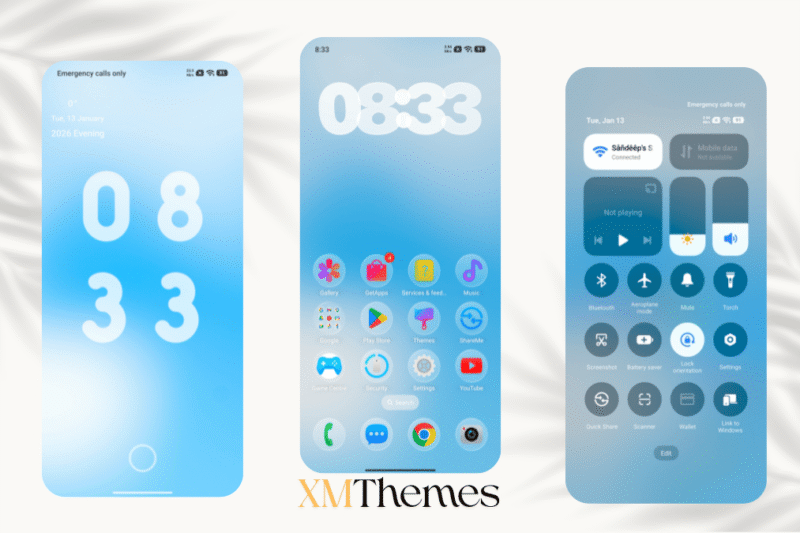 Glass 8V HyperOS Theme for Xiaomi Devices