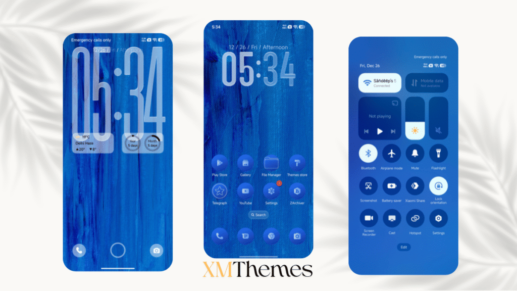 Blue Note HyperOS Theme for Xiaomi Devices 2 XMThemes 4 1 Blue Note HyperOS Theme