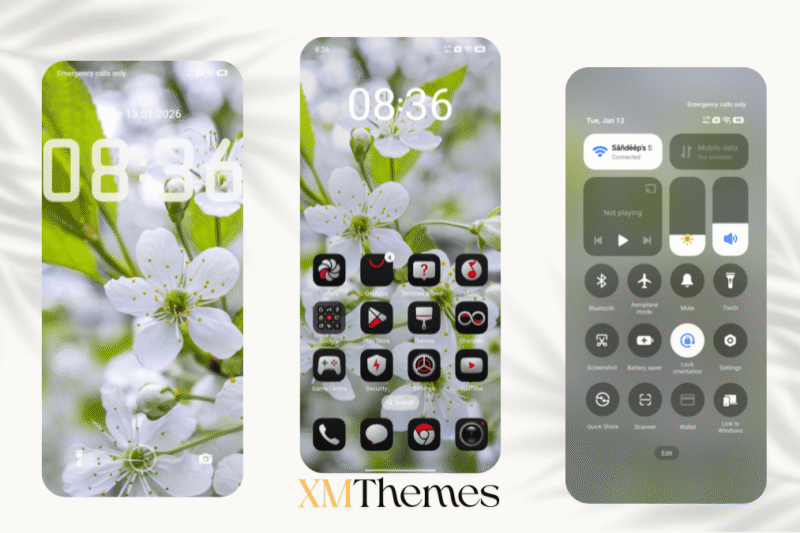Pure white HyperOS Theme for Xiaomi Devices
