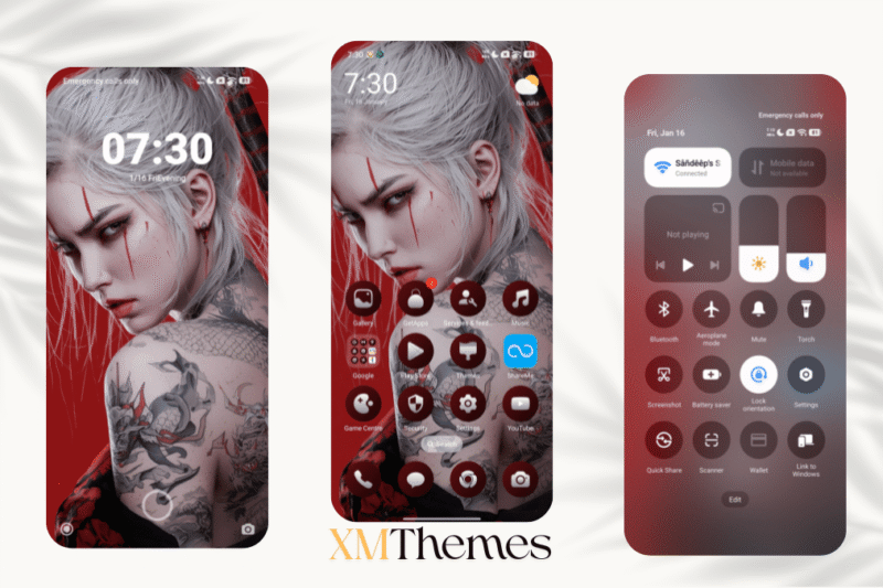 Scarlet Samurai HyperOS Theme for Xiaomi Devices