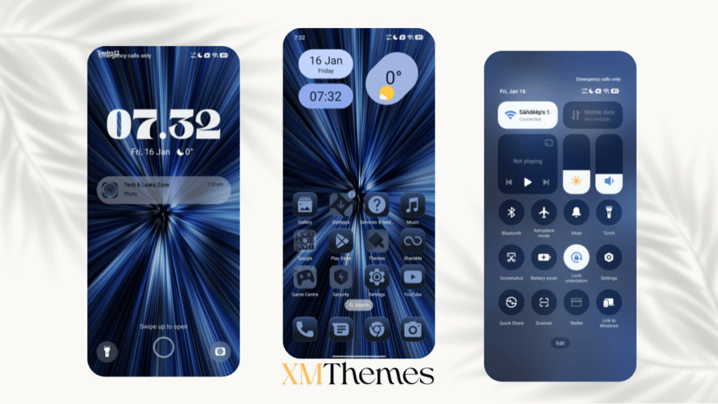 XMThemes 48 3 Pure Blue HyperOS Theme