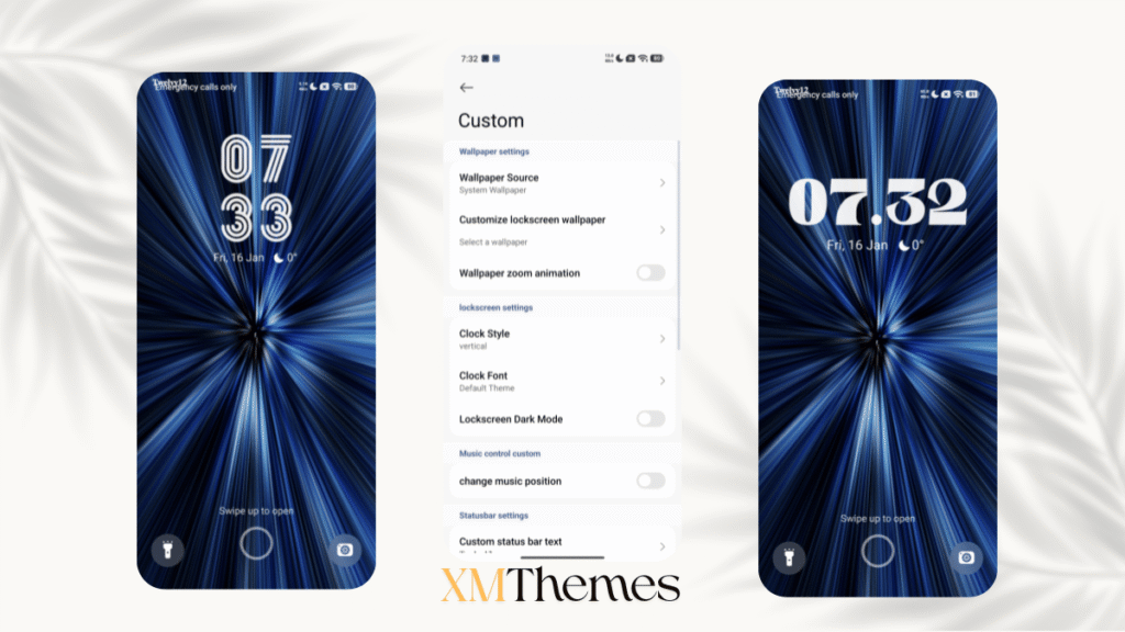 XMThemes 49 3 Pure Blue HyperOS Theme