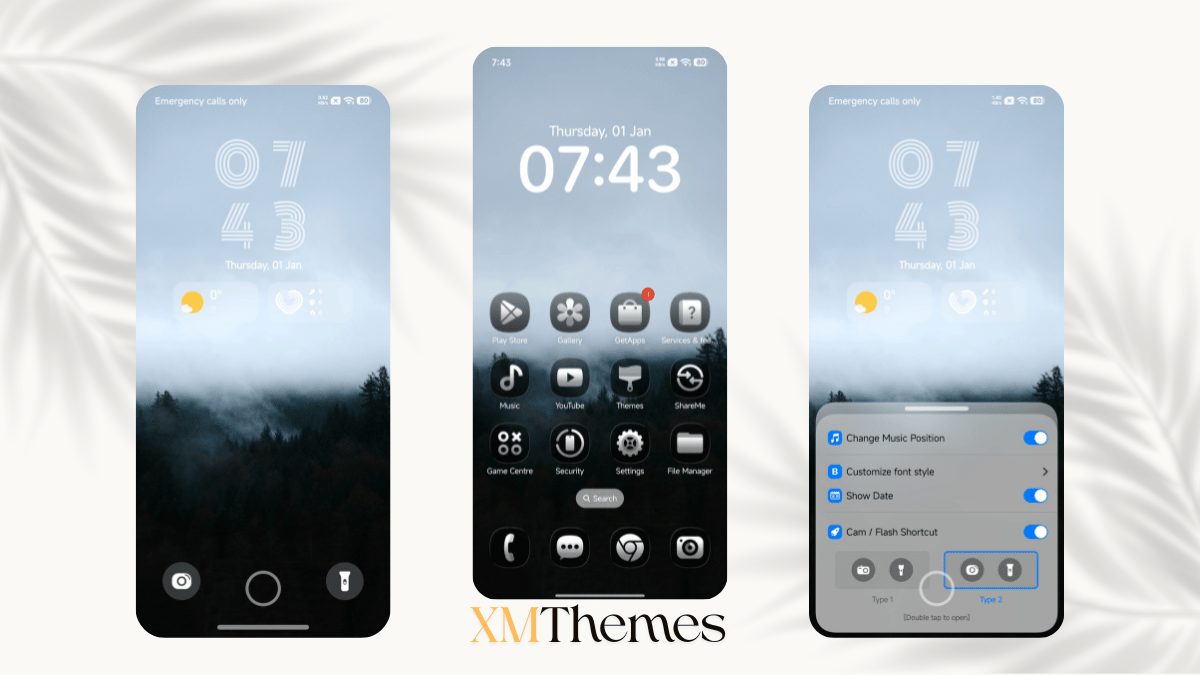 VK Dark Glass HyperOS Theme