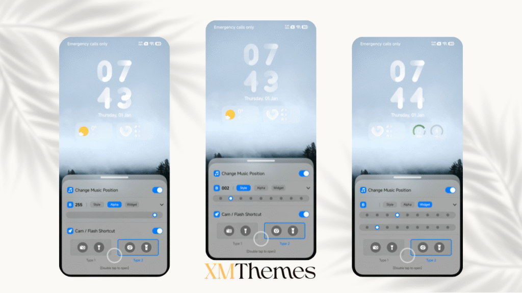 XMThemes 52 VK Dark Glass HyperOS Theme