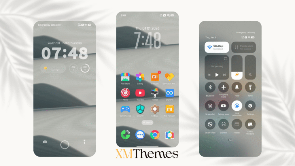 XMThemes 57 FloraV HyperOS Theme