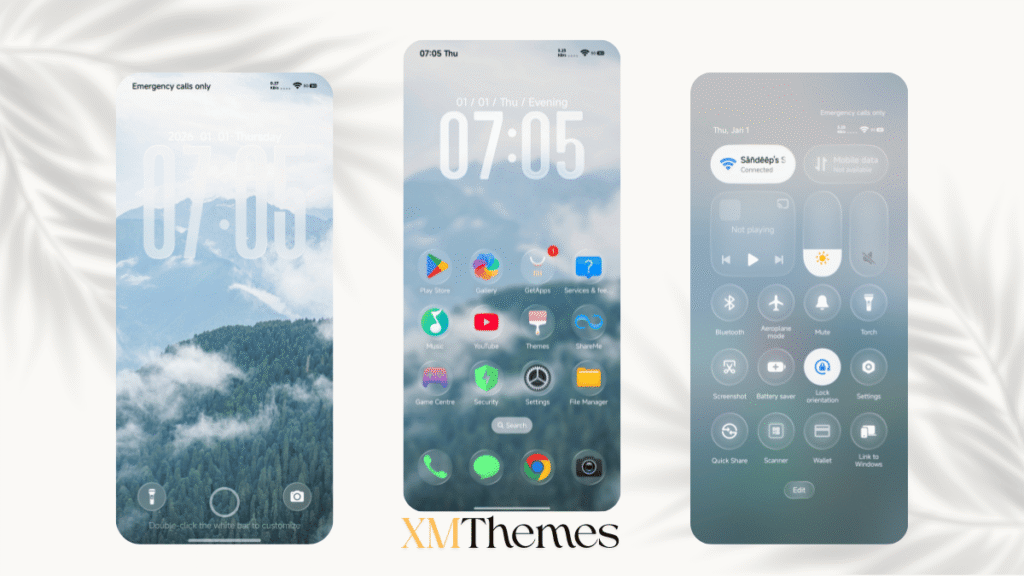 XMThemes 6 Airdrop HyperOS Theme
