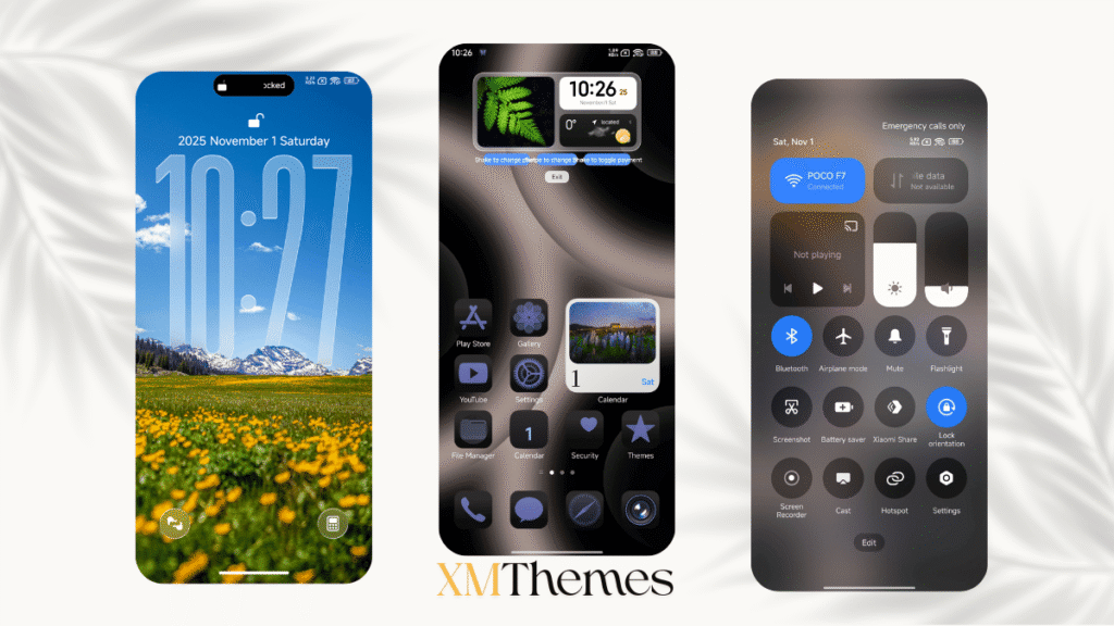 XMThemes 6 3 Blue Color HyperOS Theme