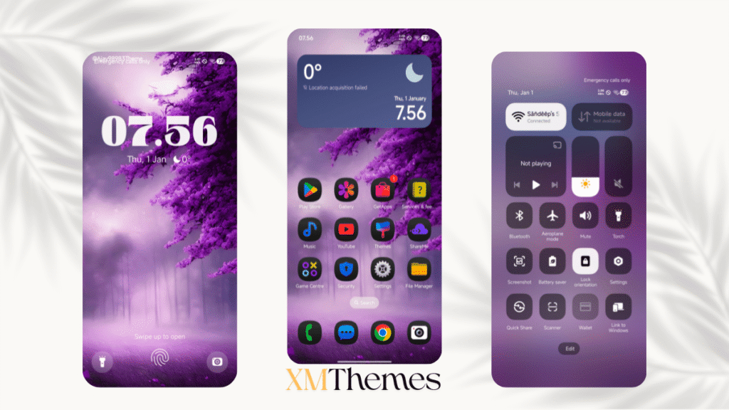 XMThemes 64 Levender HyperOS Theme