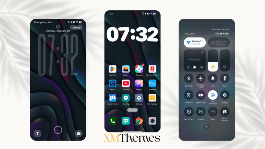 XMThemes 66 Dark Elite HyperOS Theme