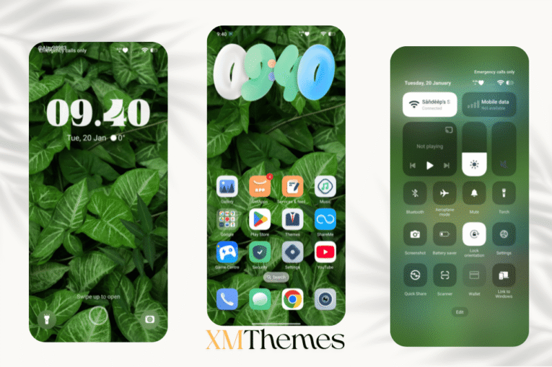 Green Leaves HyperOS Theme for Xiaomi Devices