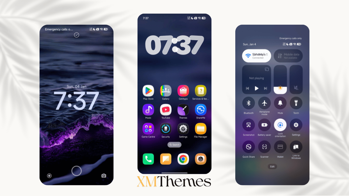 purple HyperOS Theme