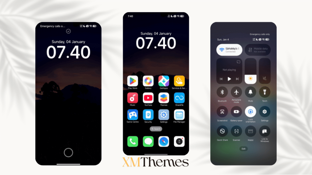 XMThemes 75 Blacalutak HyperOS Theme