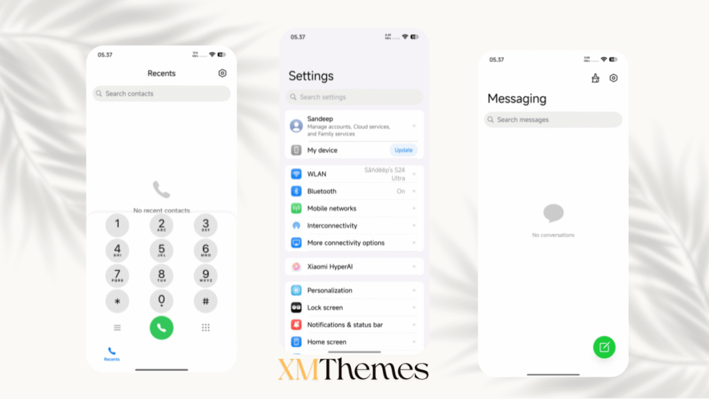 XMThemes 9 1 Liquid 26 HyperOS Theme
