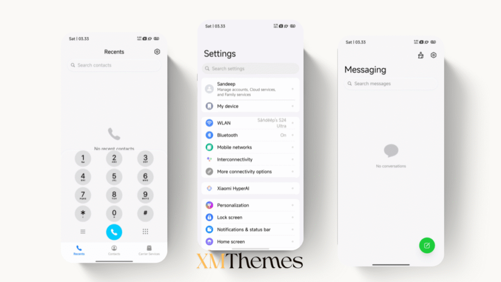 XMThemes 90 3 Poo-Glass HyperOS Theme