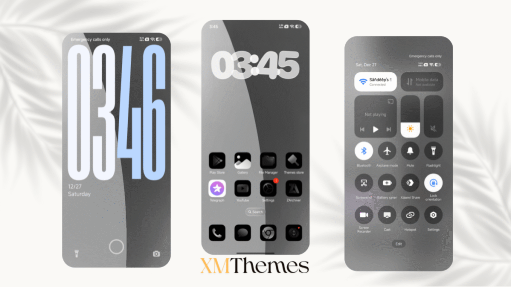 Black Glassier V1 HyperOS Theme for Xiaomi Devices 2 XMThemes 96 1 Black Glassier V1 HyperOS Theme