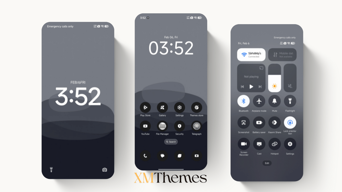 Putih Hitam HyperOS Theme