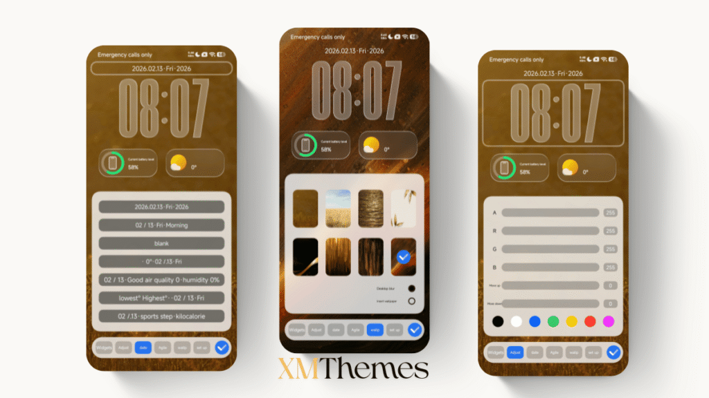 XMThemes 35 OX GOLD HyperOS Theme