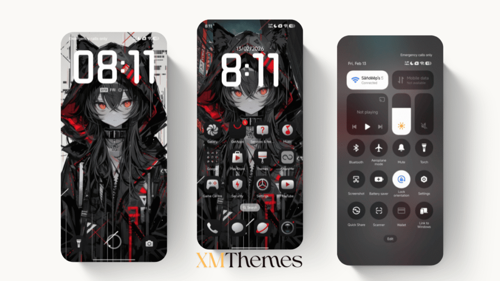 XMThemes 36 Merah Hitam Final HyperOS Theme