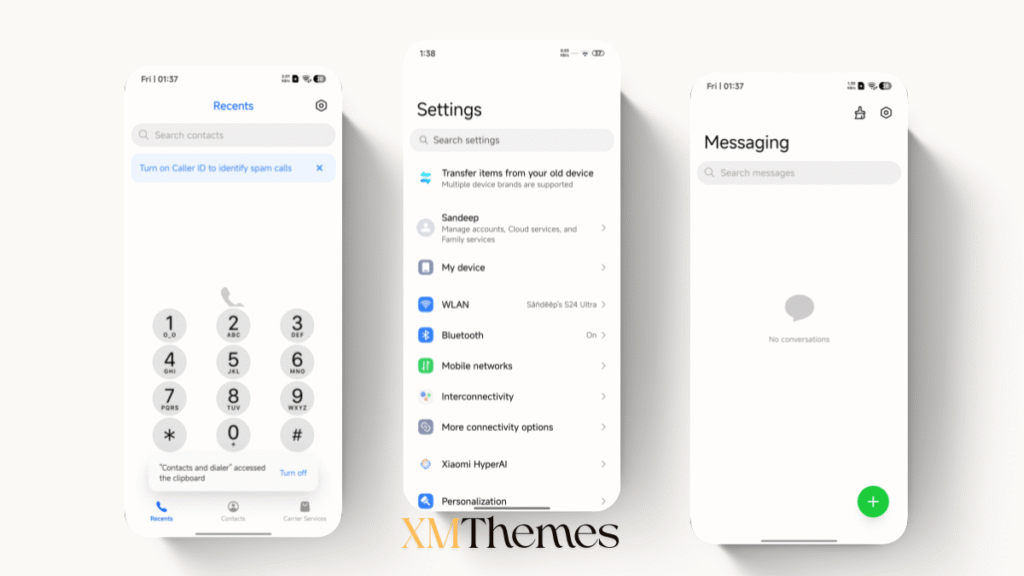 XMThemes 46 1 Paper OV V HyperOS Theme