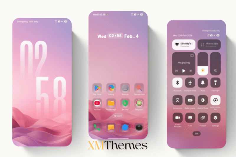 AJ Pink HyperOS Theme for Xiaomi Devices