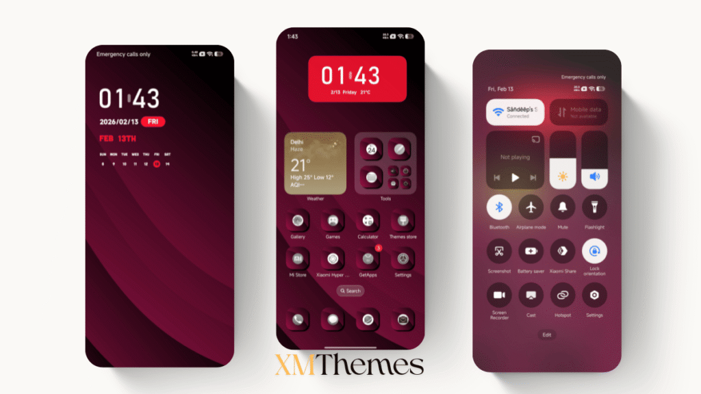 XMThemes 55 1 Anime Space HyperOS Theme