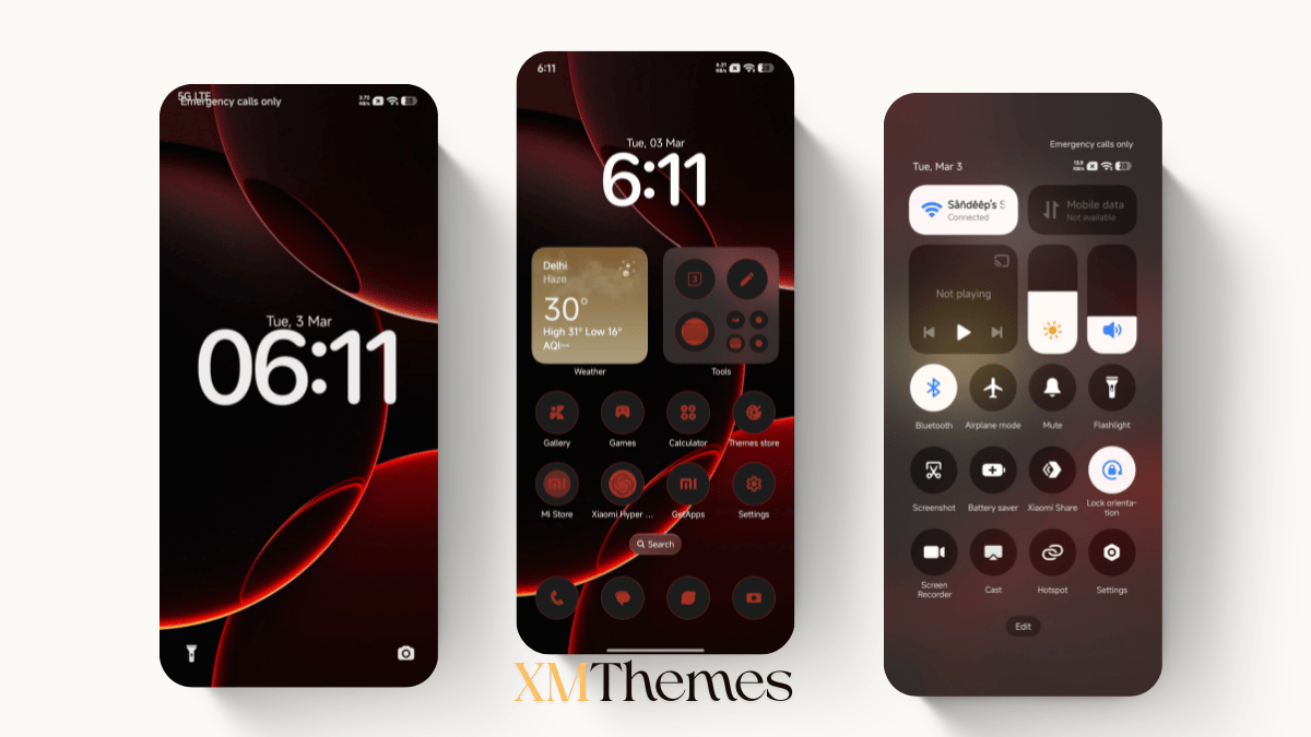 Putih Merah 2.0 HyperOS Theme