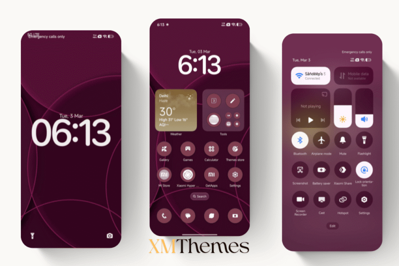 Putih Merah 1.2 HyperOS Theme for Xiaomi Devices