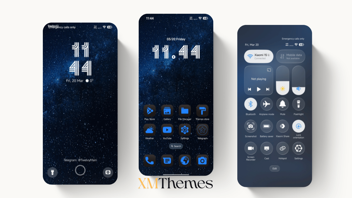 Blue Nocturne HyperOS Theme