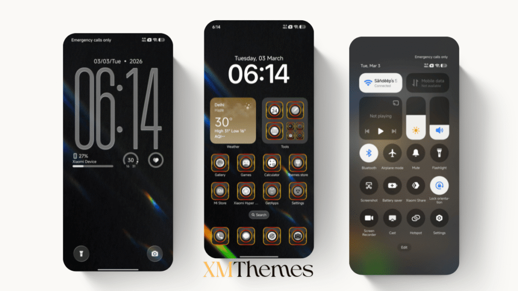 XMThemes 15 op renbow HyperOS Theme