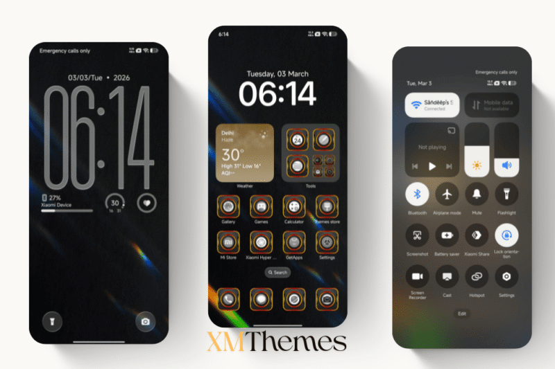 op renbow HyperOS Theme for Xiaomi Devices