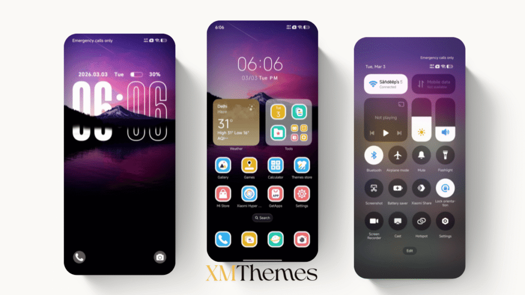 XMThemes 2 Ember Star Hill HyperOS Theme