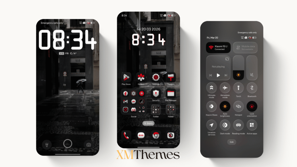 XMThemes 22 One RedV HyperOS Theme